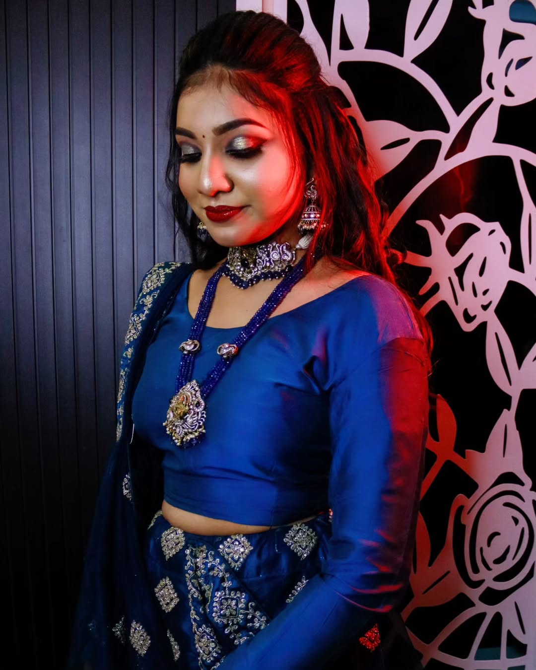 image of Modern bridal makeup with soft glam look for wedding in Karaikudi